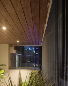 Invisible grills for apartment balconies