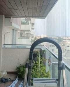 Invisible grills for apartment balconies